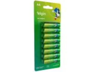 Pilha Alcalina AA Blister Elgin 1,5V 16 Unidades