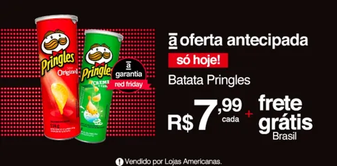 Batata Pringles Oferta antecipada Black Friday 