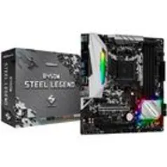 [APP C. Ouro] Placa Mãe ASRock B450M Steel Legend, AMD AM4, mATX, DDR4