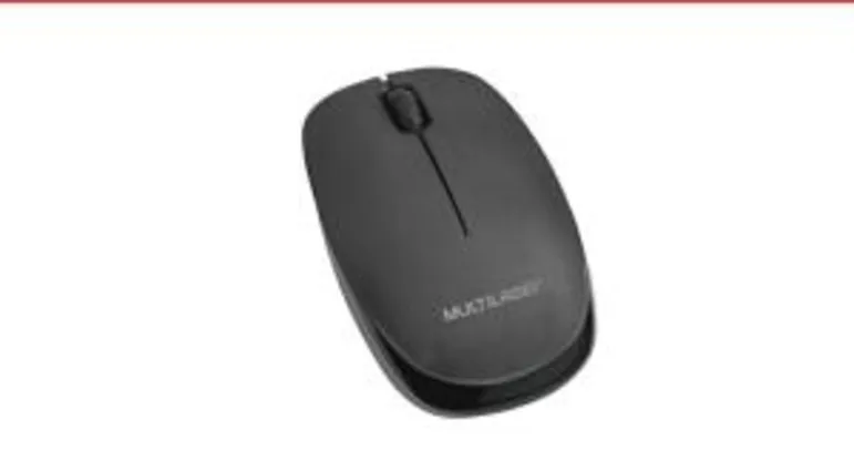 (APP) Mouse Sem Fio 2.4 Ghz 1200 DPI Preto USB - Multilaser - R$17
