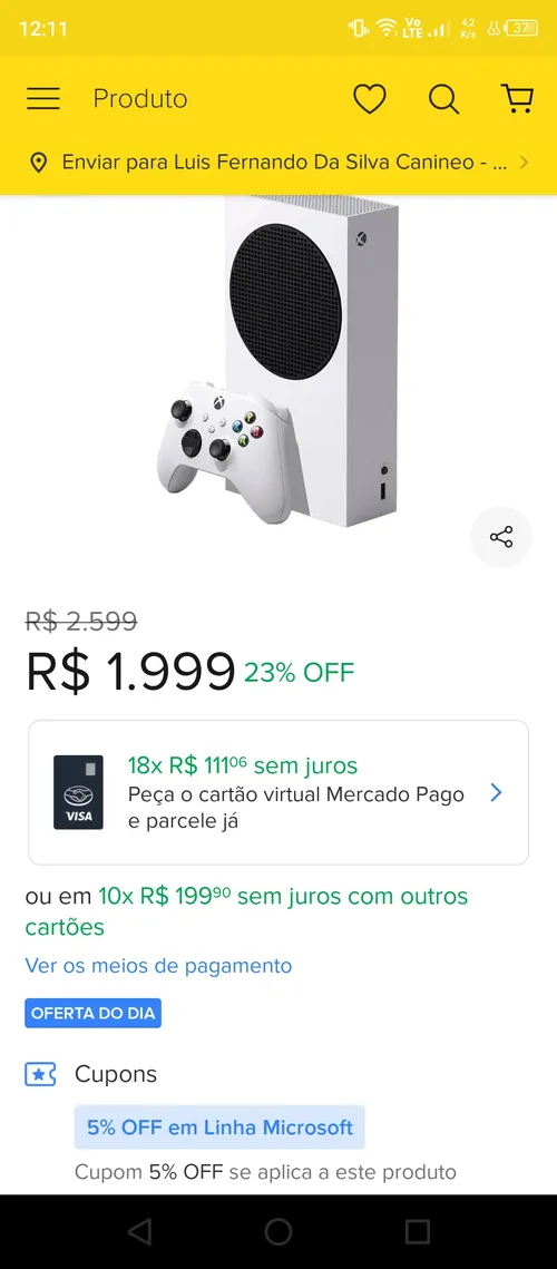 Imagem na descrição da promoção