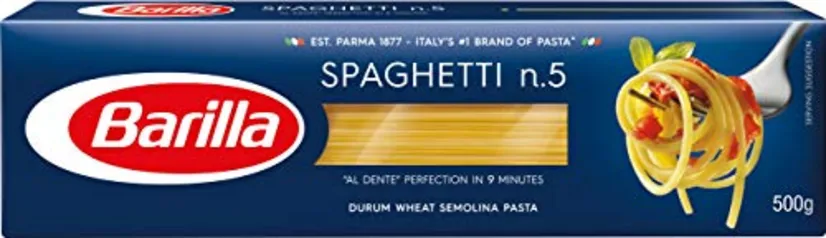 [Rec/ + por - R$7,05] Barilla N.5 - Macarrão Grano Duro, Spaguetti, 500g