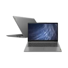 Notebook Lenovo Ultrafino IdeaPad 3i Ryzen 5 5500U 8GB 256GB SSD 15.6" Linux 82MFS00100 Prata