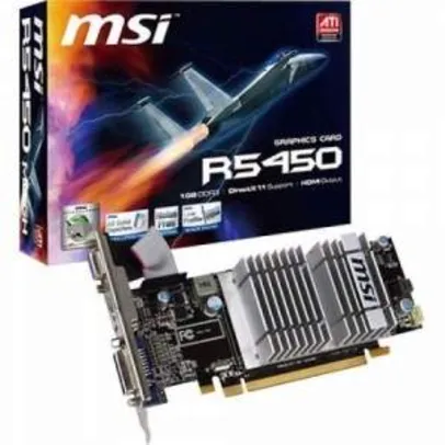 [Kabum] Placa de Vídeo VGA MSI Radeon HD 5450 - por R$113