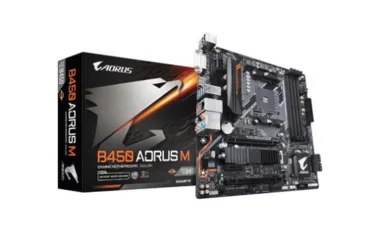 Placa mãe Gigabyte Aorus B450 M, AMD AM4, mATX, DDR4