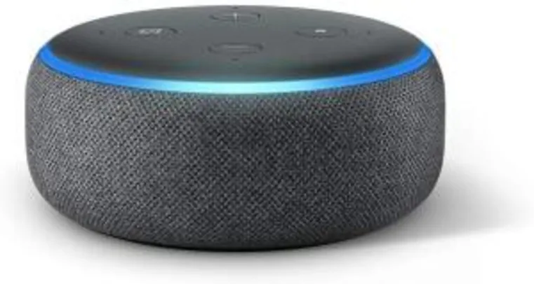 Echo Dot Amazon Smart Speaker Cinza Alexa 3ª Geração em Português