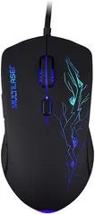 Mouse Gamer Multilaser com Fio 3200DPI 6 Botões 7 Cores LED Preto - MO