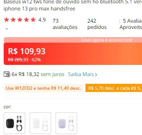 Imagem na descrição da promoção