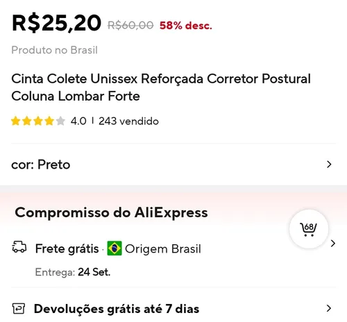 Imagem na descrição da promoção