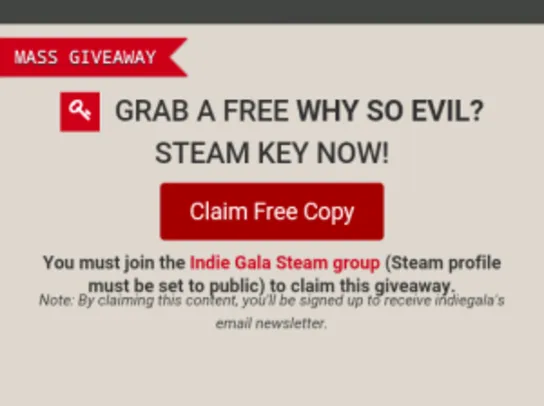 [INDIEGALA] WHY SO EVIL