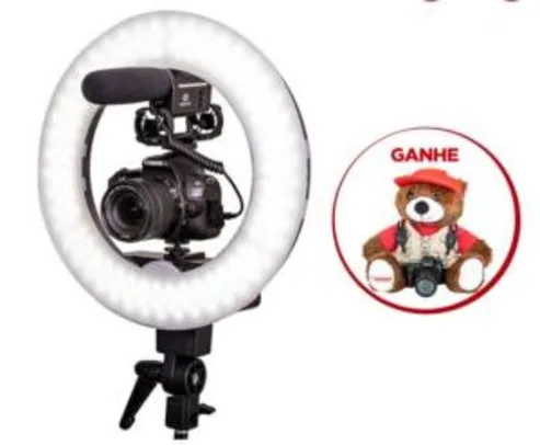 Combo Câmera SL2 Youtuber com Microfone e Ring Light - R$3000