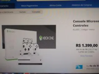 Xbox One S 1 TB com 2 controles Originais e com Nota Fiscal, produto Nacional | R$1099