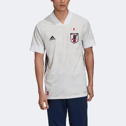 [APP] Camisa Seleção Japão Away 20/21 s/n° Torcedor Adidas Masculina - Branco | R$128