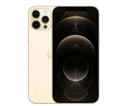 iPhone 12 Pro Max, 128gb dourado, Tela de 6,7”, Câmera Tripla de 12MP, iOS | R$8100