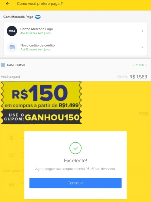 Imagem na descrição da promoção