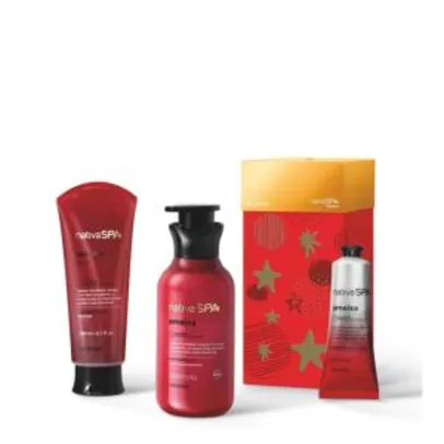 Kit Presente Nativa Spa Ameixa: Loção Desodorante Hidratante 400ml + Sabonete Líquido 200ml + Creme para Mãos 75g | R$100