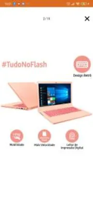 [AME - R$1.289] Notebook Flash F30 Intel Celeron 4GB 64GB SSD FHD - R$1516