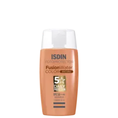 ISDIN Fusion Water 5 Stars Color Escuro FPS 50 - Protetor Solar Facial 50ml