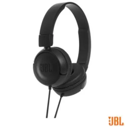 Fone de Ouvido JBL On Ear Headphone Preto - JBLT450BLK - R$89