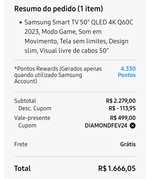 Imagem na descrição da promoção