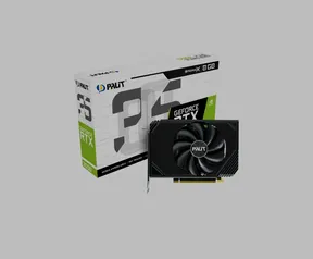 Placa de Vídeo Palit GeForce RTX 3050 StormX, LHR, 8GB, GDDR6, DLSS, Ray Tracing, NE63050019P1-190AF