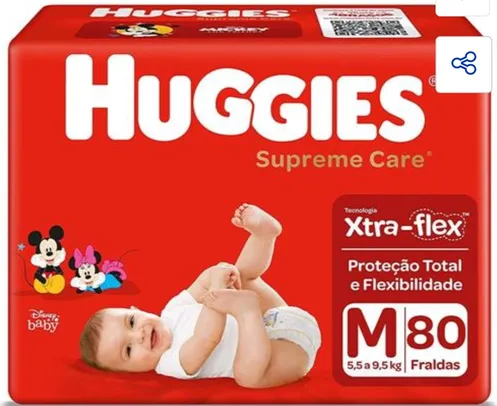 Fralda Huggies Supreme Care 