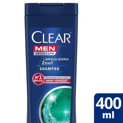 Shampoo Clear Men Limpeza Diária Frasco 400ml