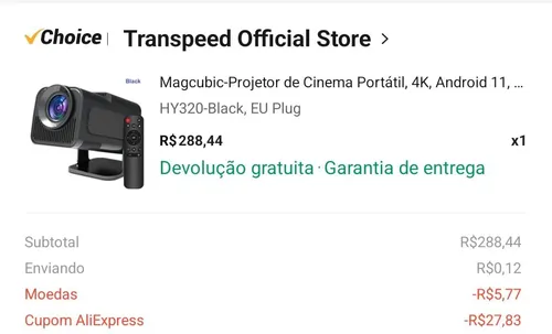 Imagem na descrição da promoção