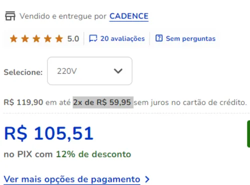 Imagem na descrição da promoção