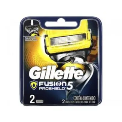 Lâmina de Barbear Gillette Fusion - Proshield 2 Peças | R$23