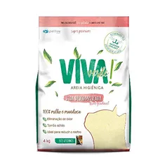 Areia Higiênica Biodegradável Viva Verde Vida Descomplicada 4kg