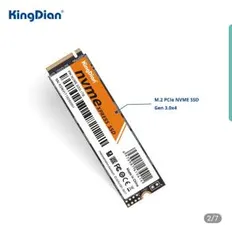 SSD KingDian m2 NVME 256GB | R$ 156