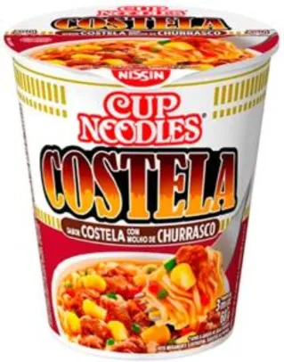 [PRIME/5UN] Cup Noodles Sabor Costela com Molho De Churrasco | R$3,19