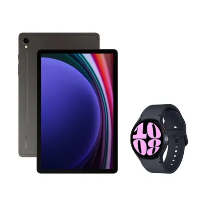 Foto do produto Tab S9 - 256GB - Grafite + Galaxy Watch6 Bt 40mm - Grafite - Combo