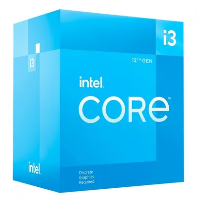 Processador Intel Core i3 12100F 3.3GHz (4.3GHz Turbo), 12ª Geração, 4-Cores 8-Threads, LGA 1700, BX8071512100F