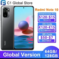 Smartphone REDMI NOTE 10 128GB / 4GB | R$973