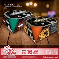 [Americanas - Loja Física] Pascale Trufado Chocolate ou Marshmallow 500g - R$16,99