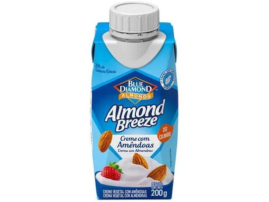 [APP + 3 PG 2] Creme Vegetal de Amêndoas Vegano Almond Breeze - 200g