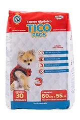 Tapete Higiênico Tico Pads, 30 Unidades