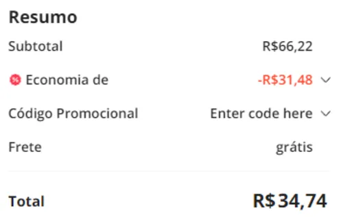 Imagem na descrição da promoção