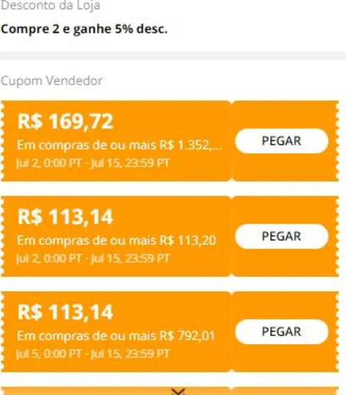 Imagem na descrição da promoção