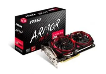 Placa de vídeo MSI Radeon RX 580 Armor MK2 OC 8GB GDDR5 - R$ 1250