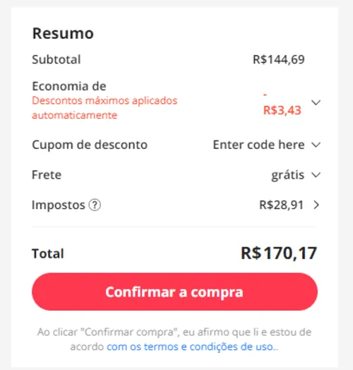 Imagem na descrição da promoção