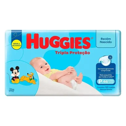 Foto do produto Fralda Huggies Tripla Proteção Mega P 46un