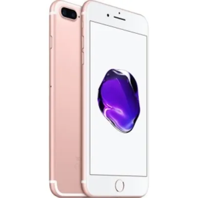 iPhone 7 Plus 32GB Ouro Rosa Tela 5.5" iOS 10 4G Câmera 12MP - Apple POR R$ 3135