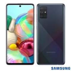 Samsung Galaxy A71, Tela de 6,7", 4G, 128GB e Câmera Quádrupla de 64MP+12MP+5MP+ 5MP - R$1849