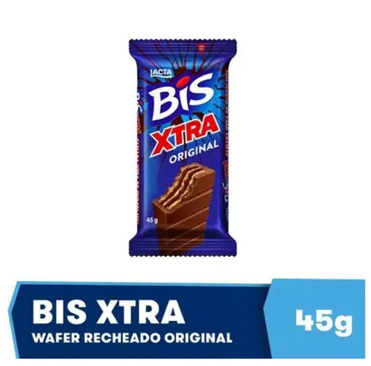 (AME SC R$8) Leve 6 Chocolate Bis Xtra ao Leite - 45g