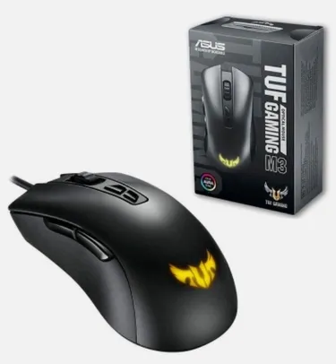 Mouse Gamer Asus Tuf Gaming M3, 7000 DPI, 7 Botões, USB, LED RGB, Aura Sync - 90MP01J0-B0UA00