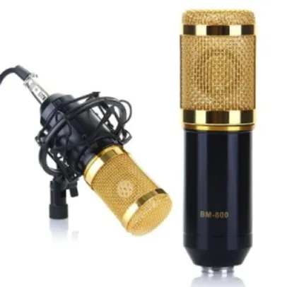 [GearBest] Microfone Condensador Dinâmico Profissional BM-800 + KIT de montagem - US$ 15,70 (R$ 51,75)