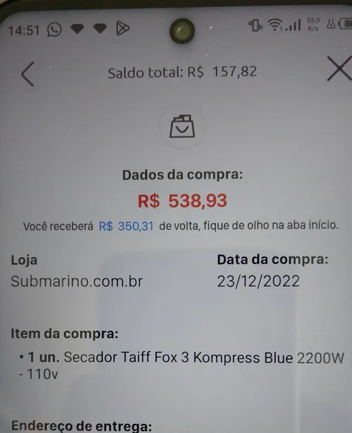 Imagem na descrição da promoção